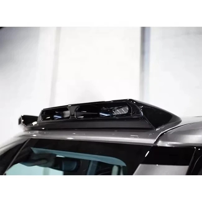 For  Defender 2020-  Gloss Black  Carbon Fiber   Top Stop Light Roof Lamp Dome Light